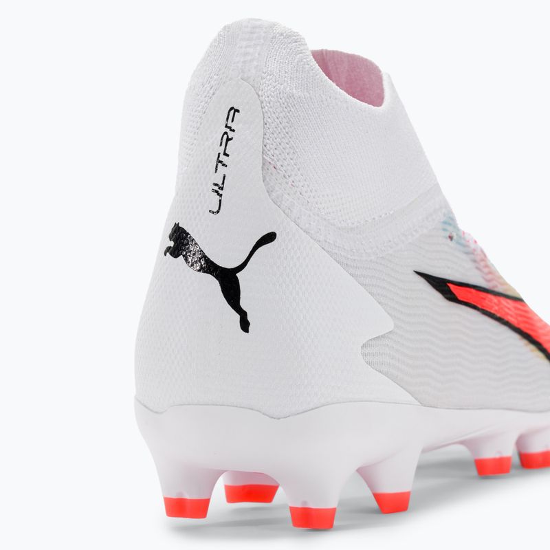 Vaikiški futbolo bateliai PUMA Ultra Pro FG/AG Jr puma white/puma black/fire orchid 9