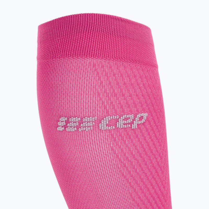 Moteriškos kompresinės bėgimo kojinės CEP Ultralight pink/dark red 3