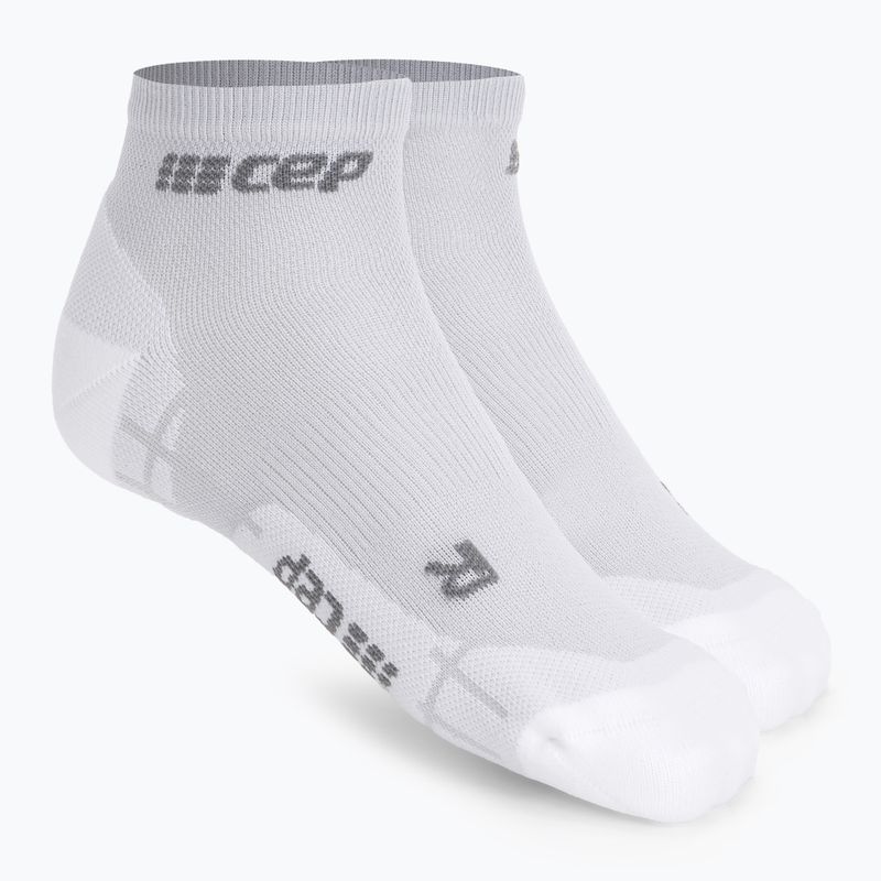 Vyriškos kompresinės bėgimo kojinės CEP Ultralight Low Cut carbon white