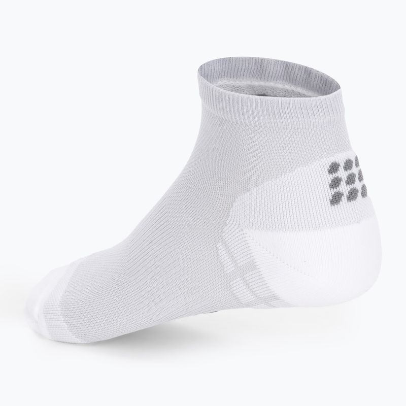 Vyriškos kompresinės bėgimo kojinės CEP Ultralight Low Cut carbon white 3