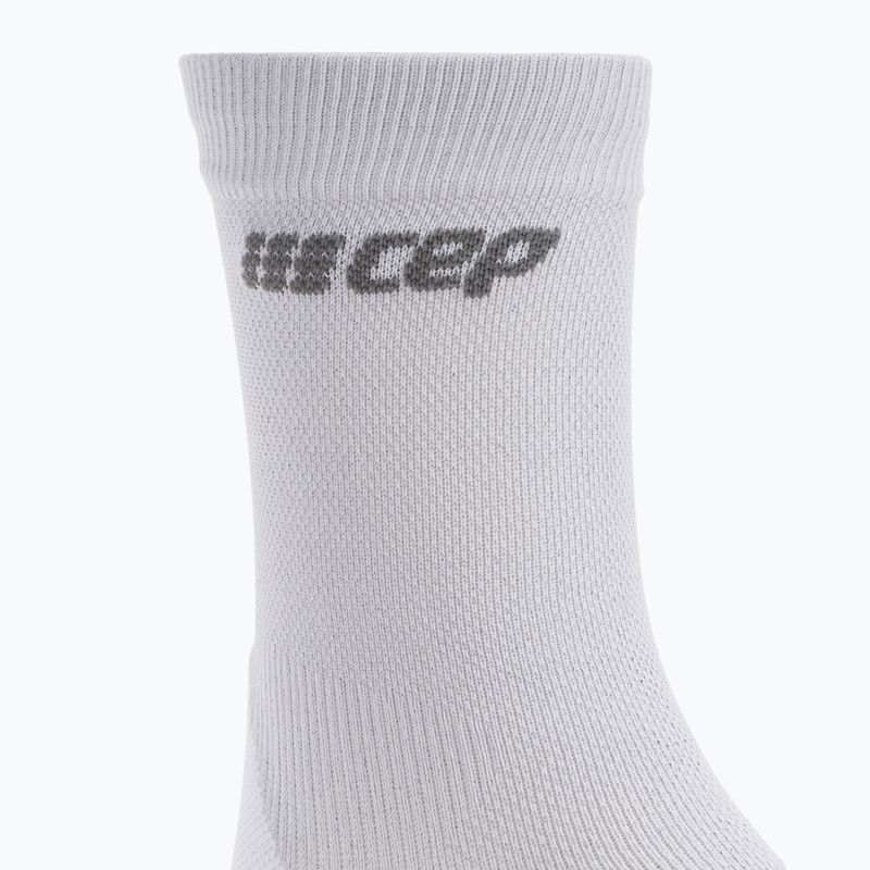 Vyriškos kompresinės bėgimo kojinės CEP Ultralight Short carbon white 6