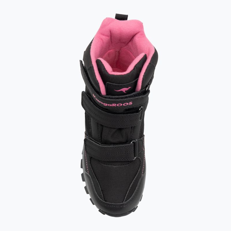 Vaikiški sniego batai KangaROOS K-Robi KTX jet black/daisy pink 7