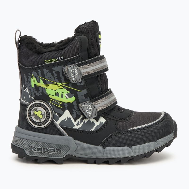 Vaikiški sniego batai Kappa Mountres Tex black/lime 2