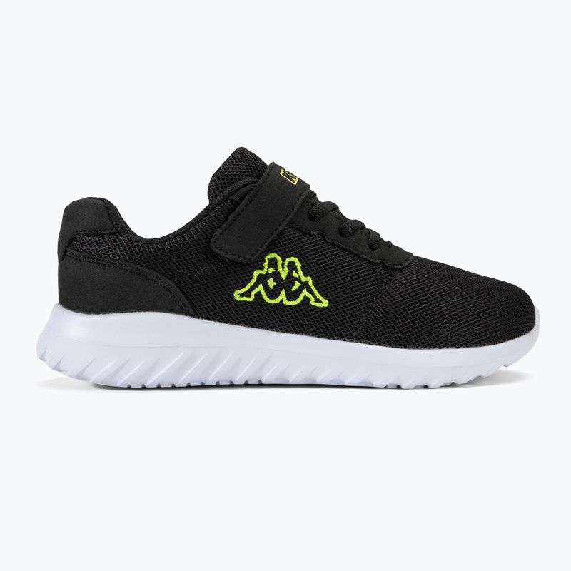 Kappa Tulasa black/lime vaikiški batai 2