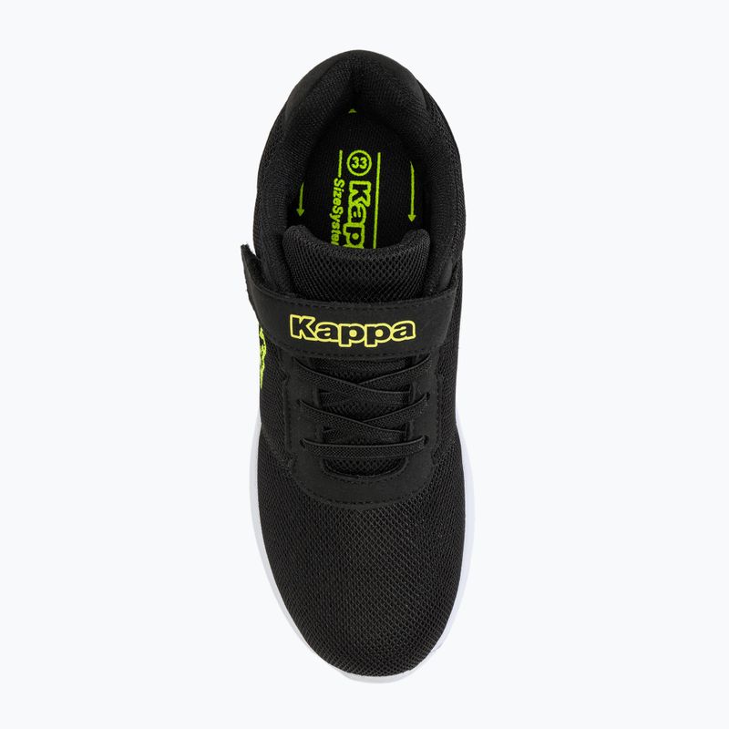 Kappa Tulasa black/lime vaikiški batai 5