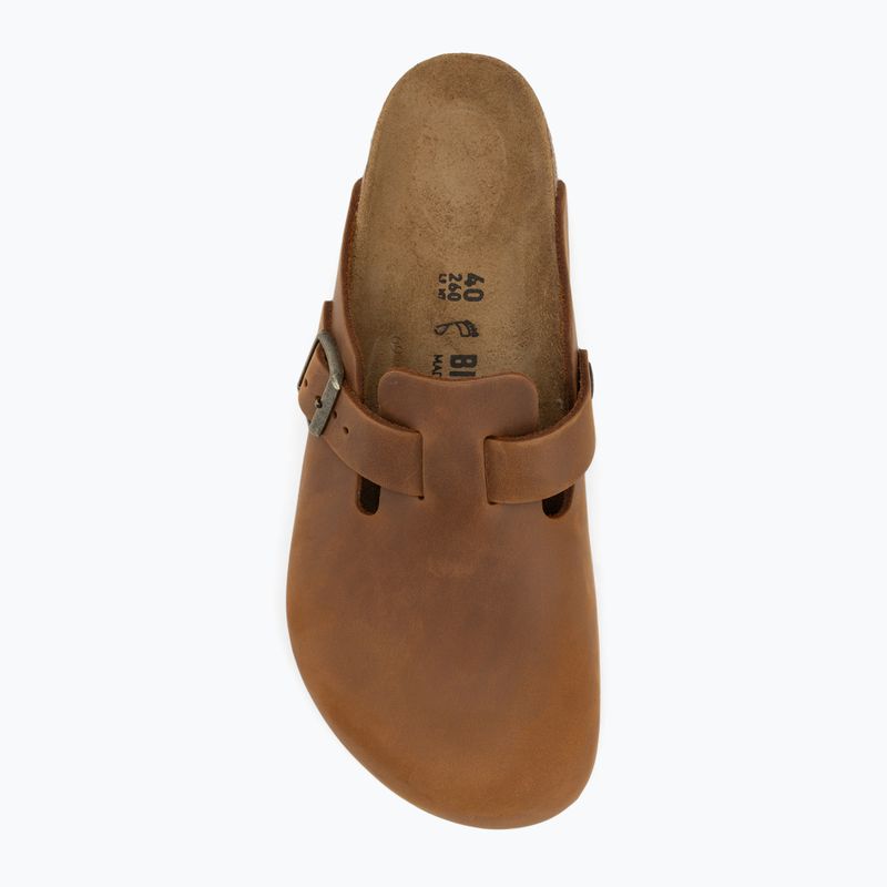 Šlepetės BIRKENSTOCK Boston LEOI Regular cognac 5