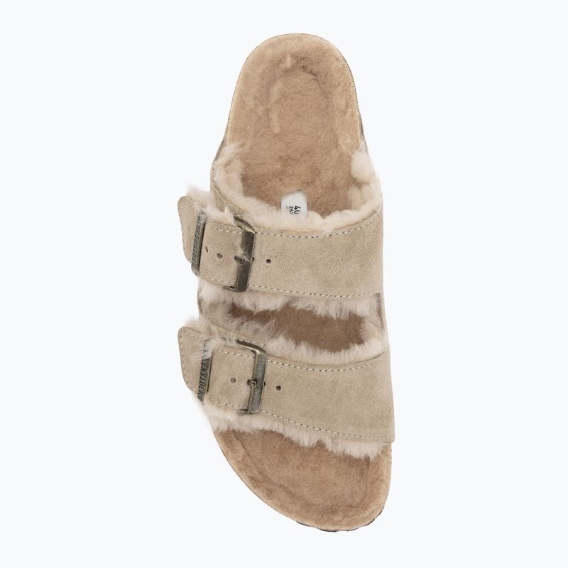 Šlepetės BIRKENSTOCK Arizona Shearling SL Narrow taupe 5