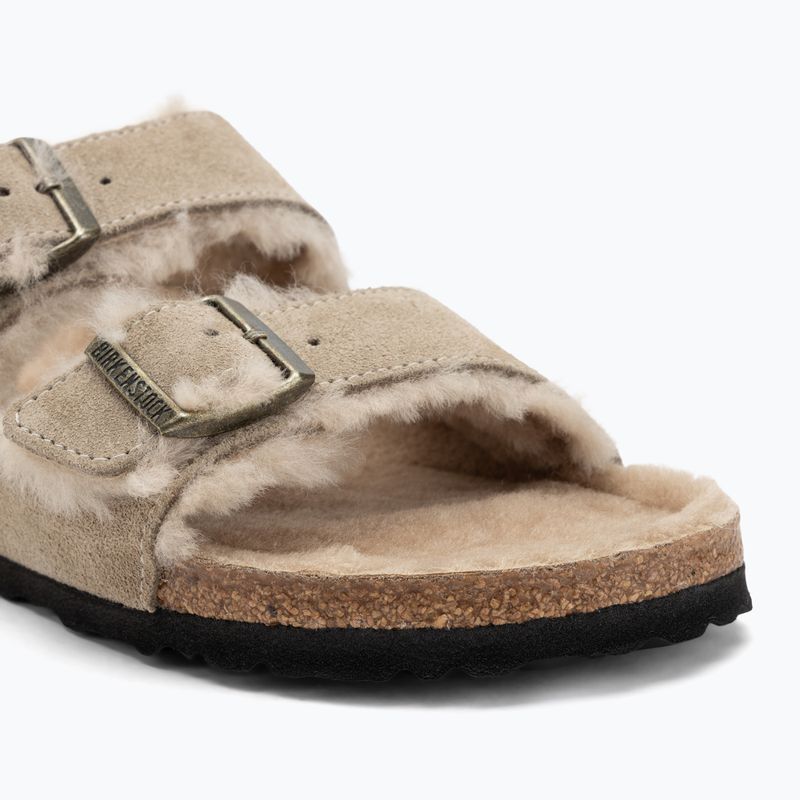 Šlepetės BIRKENSTOCK Arizona Shearling SL Narrow taupe 7