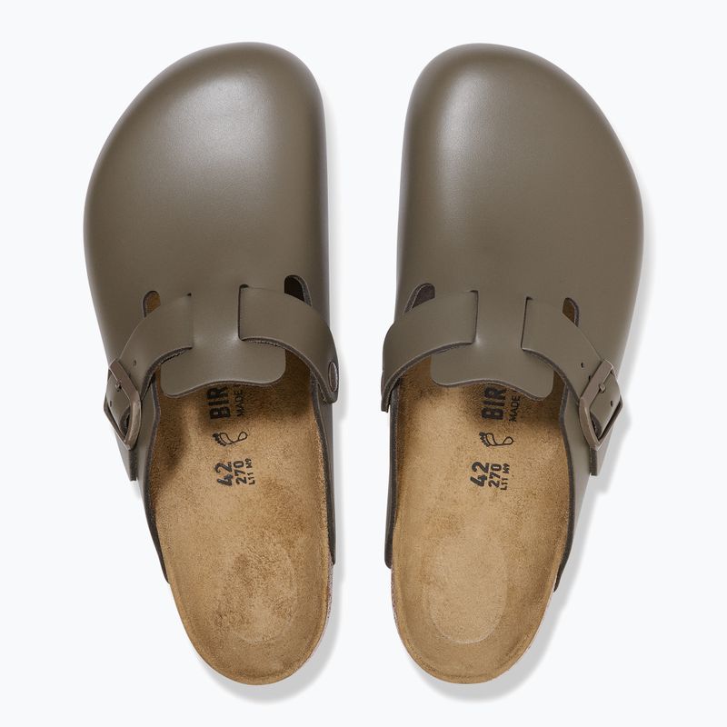 Šlepetės BIRKENSTOCK Boston NL Regular smooth leather concrete gray 3