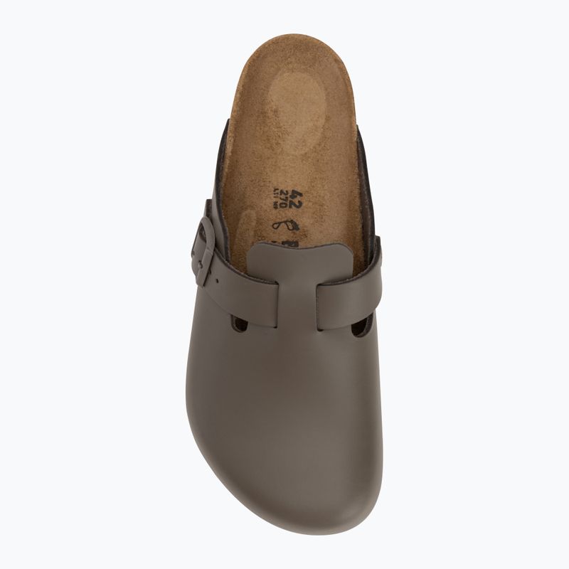 Šlepetės BIRKENSTOCK Boston NL Regular smooth leather concrete gray 5