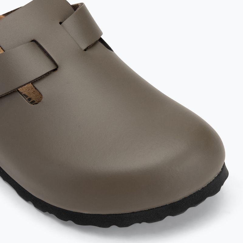 Šlepetės BIRKENSTOCK Boston NL Narrow smooth leather concrete gray 7