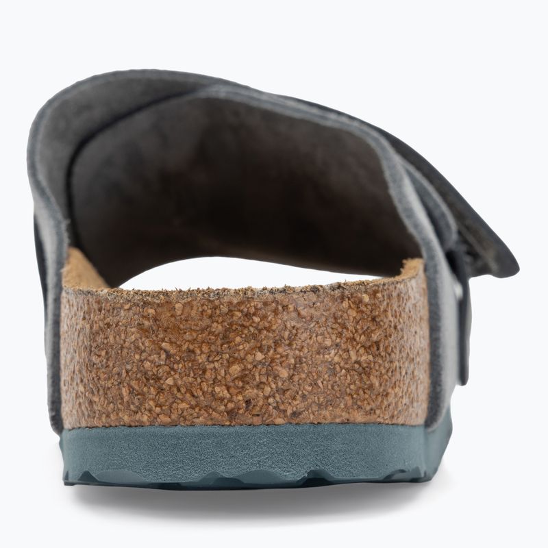 Šlepetės BIRKENSTOCK Kyoto LENB/LEVE Narrow basalt gray 6