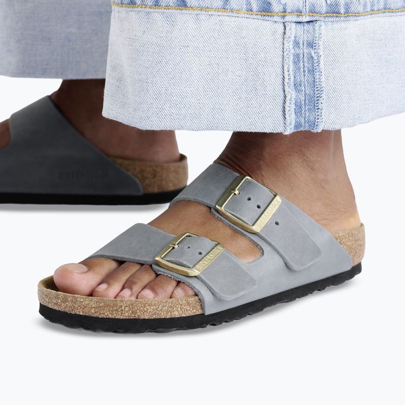 Moteriškos šlepetės BIRKENSTOCK Arizona LEOI Narrow basalt gray 10