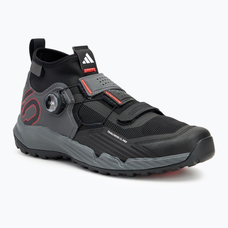 Vyriški dviračių MTB batai adidas FIVE TEN Trailcross Pro Clip-In grey five / core black / red