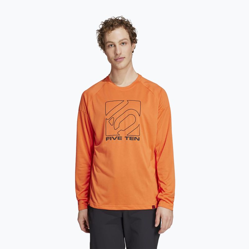 Dviračių marškinėliai adidas FIVE TEN Long Sleeve Jersey semi impact orange 3