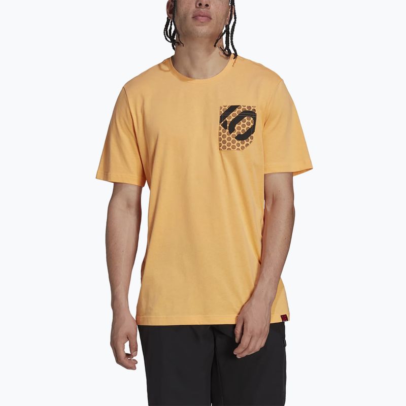 Vyriški dviračių marškinėliai adidas FIVE TEN Brand Of The Brave Tee hazy orange 4