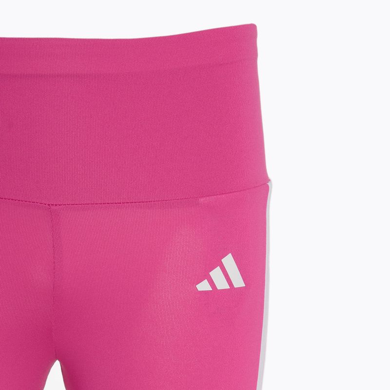 Vaikiškos tamprės adidas Essentials Aerorady 3-Stripes High Waisted semi lucid fuchsia/white 3