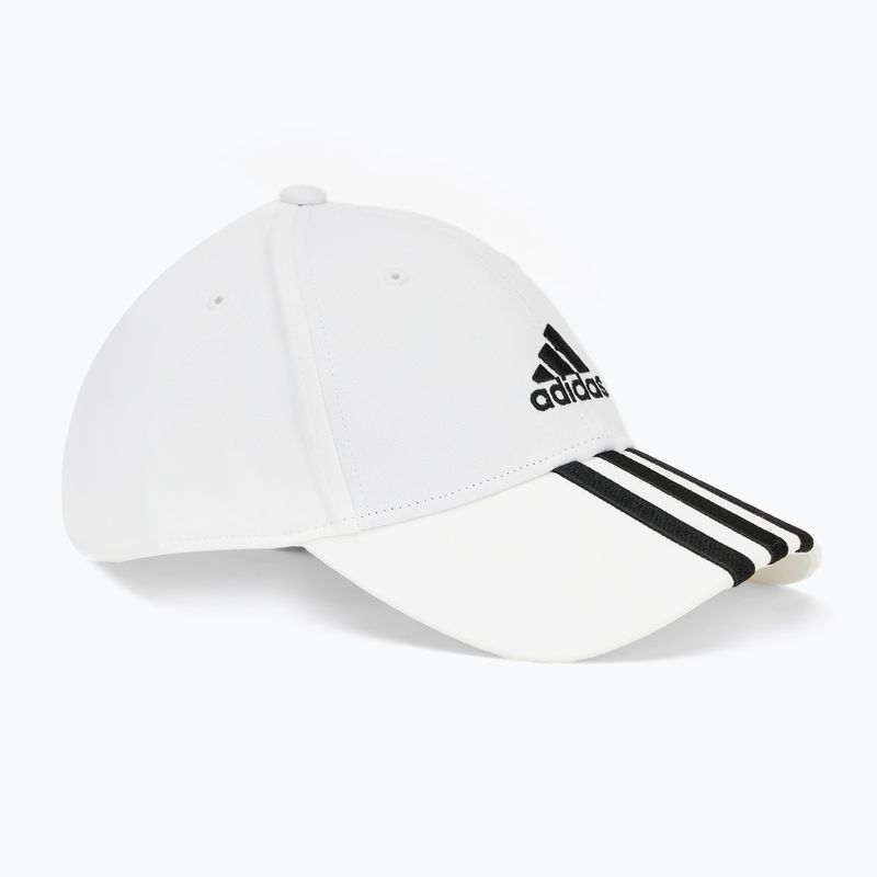 Kepuraitė su snapeliu adidas Baseball 3-Stripes Cotton Twill white/ black