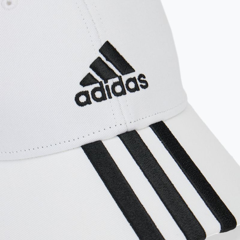 Kepuraitė su snapeliu adidas Baseball 3-Stripes Cotton Twill white/ black 3