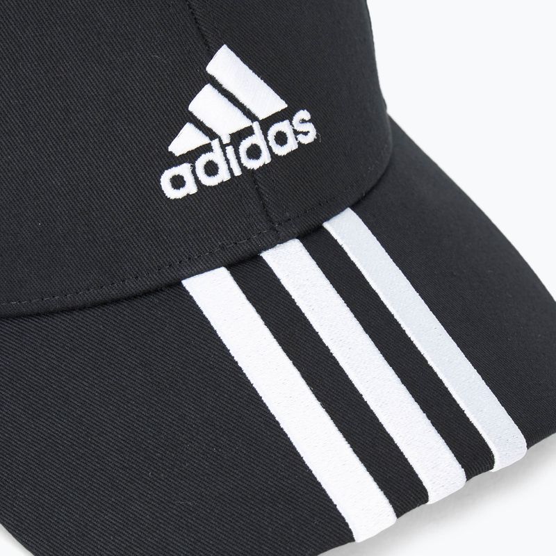 Kepuraitė su snapeliu adidas Baseball 3-Stripes Cotton Twill black/ white 3