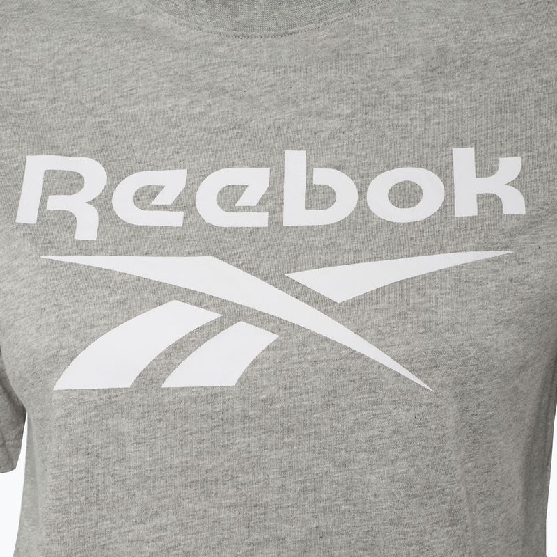 Moteriški marškinėliai Reebok Identity Big Logo Crop Tee medium grey heather 3