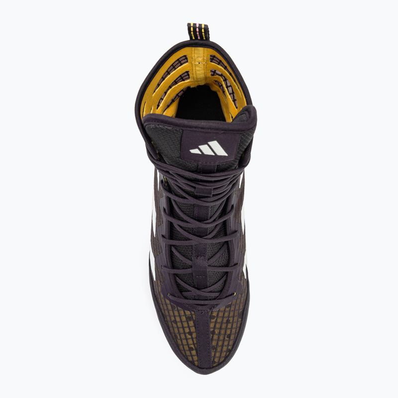 Bokso bateliai adidas Box Hog 4 aurora black/cloud white/spark 5
