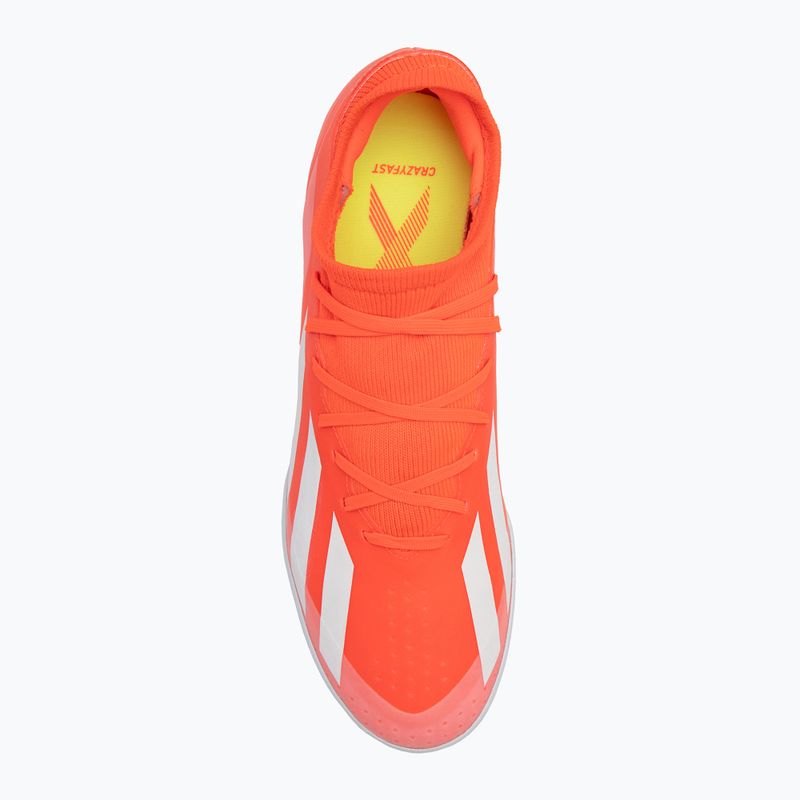 Vyriški futbolo batai adidas X Crazyfast League TF solar red/cloud white/team solar yellow 4