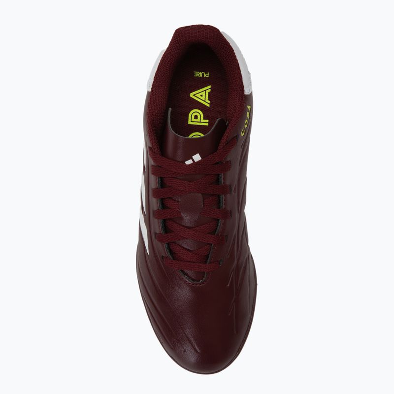 Vaikiški futbolo batai adidas Copa Pure II Club TF shadow red/footwear white/team solar yellow 5