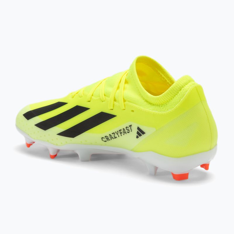 Vyriški futbolo batai adidas X Crazyfast League FG team solar yellow/core black/cloud white 3