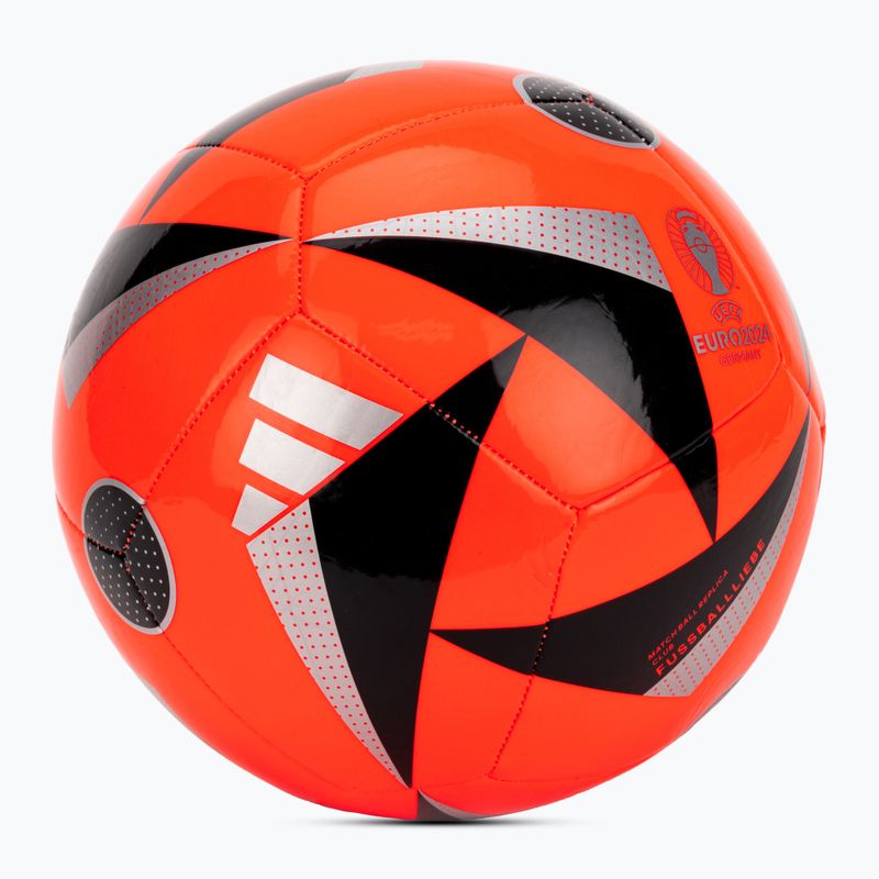 Krepšinio kamuolys adidas Fussballiebe Club Euro 2024 solar red/black/silver metallic dydis 4 2