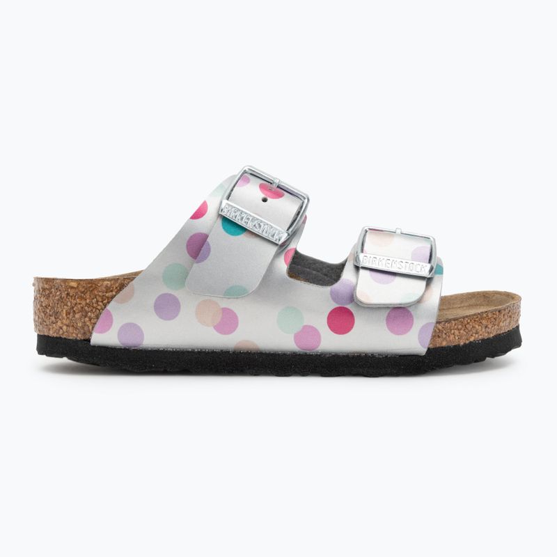 Vaikiškos šlepetės BIRKENSTOCK Arizona BF Narrow electric metallic dots silver 2