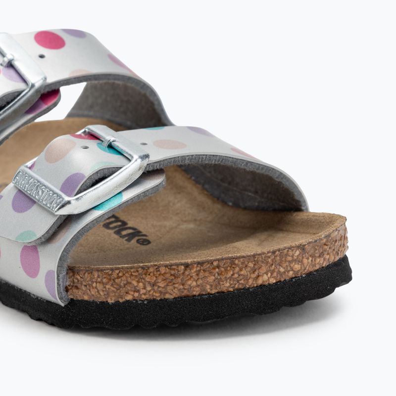 Vaikiškos šlepetės BIRKENSTOCK Arizona BF Narrow electric metallic dots silver 7