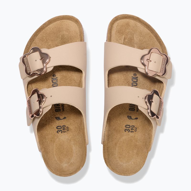 Vaikiškos šlepetės BIRKENSTOCK Arizona Flowers Kids Birko-Flor sandcastle 3