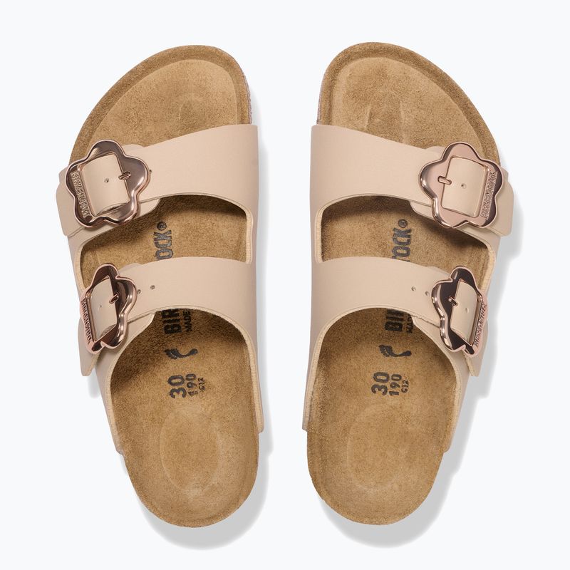 Vaikiškos šlepetės BIRKENSTOCK Arizona Flowers Kids Birko-Flor sandcastle 3