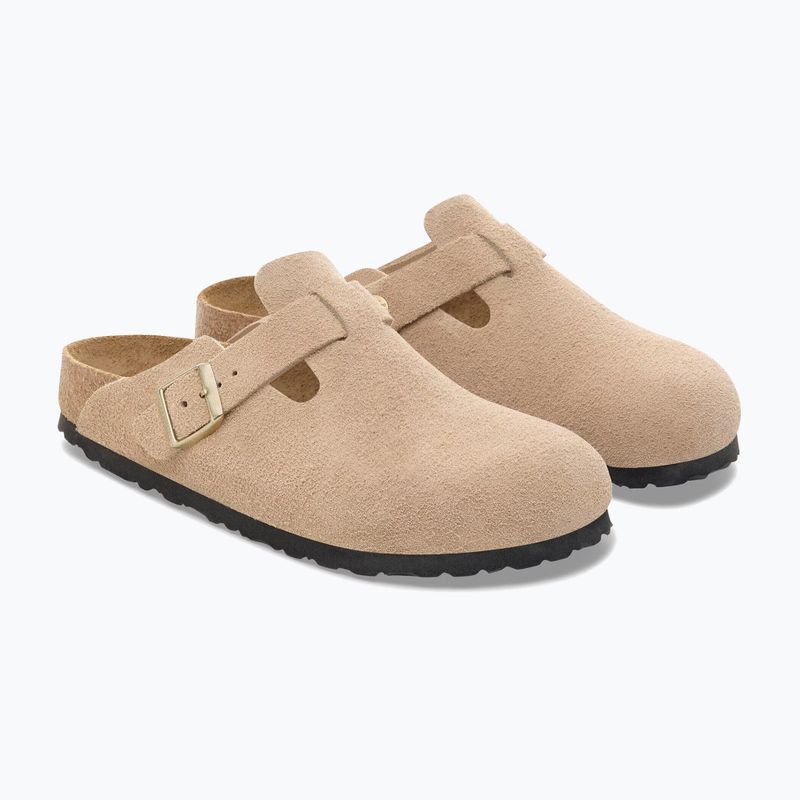 Šlepetės BIRKENSTOCK Boston Suede Leather sandcastle 3