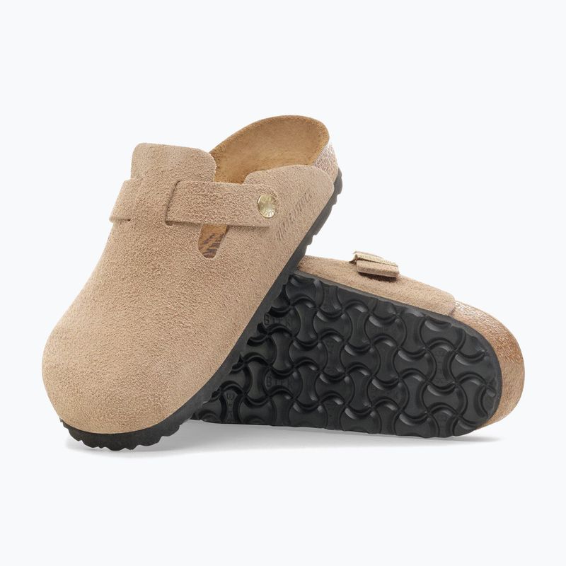Šlepetės BIRKENSTOCK Boston Suede Leather sandcastle 5