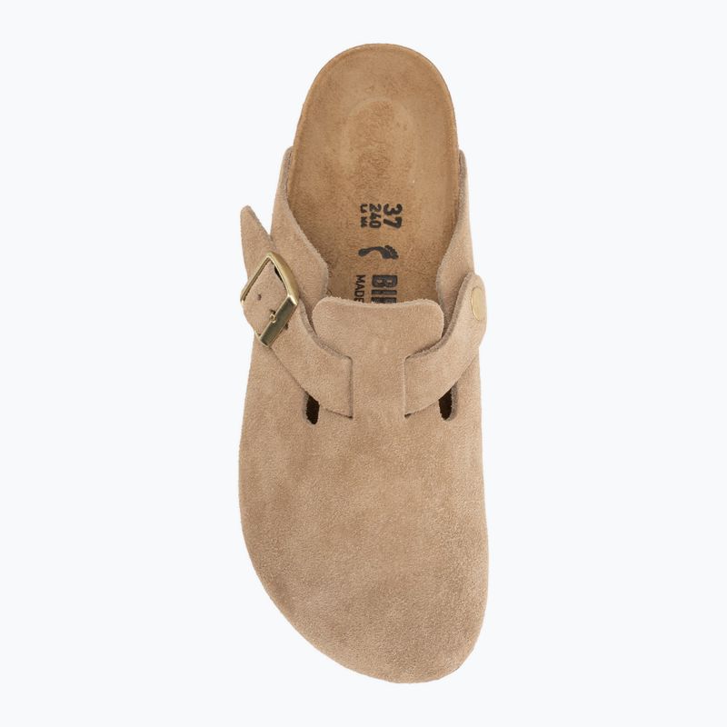 Šlepetės BIRKENSTOCK Boston Suede Leather sandcastle 5
