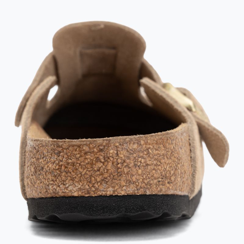 Šlepetės BIRKENSTOCK Boston Suede Leather sandcastle 6