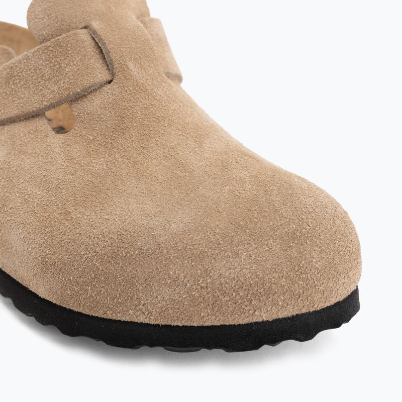 Šlepetės BIRKENSTOCK Boston Suede Leather sandcastle 7