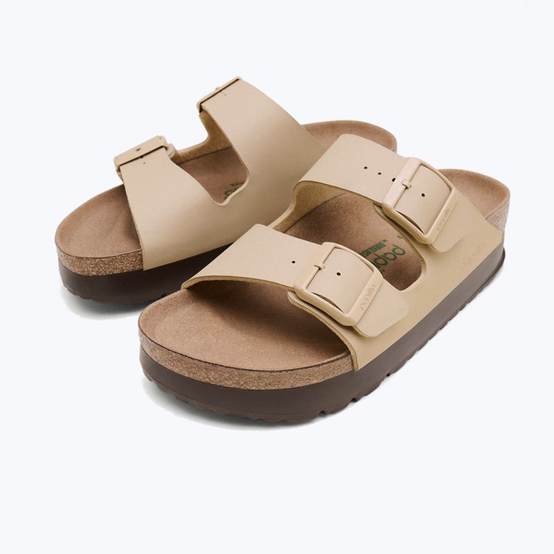 Šlepetės BIRKENSTOCK Arizona Flex Platform Birko-Flor sandcastle 4