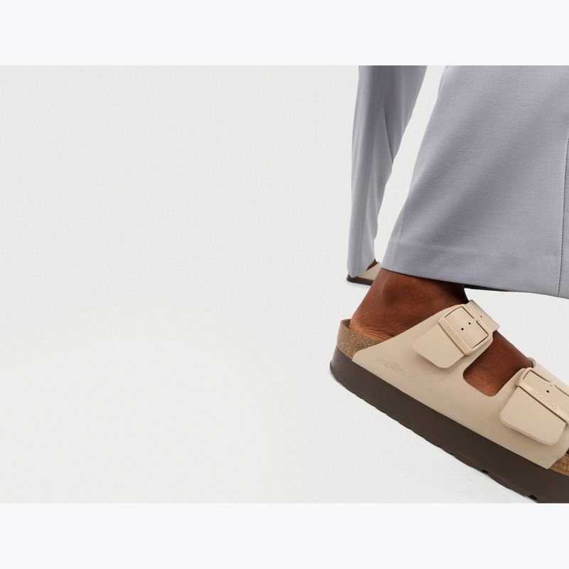Šlepetės BIRKENSTOCK Arizona Flex Platform Birko-Flor sandcastle 8
