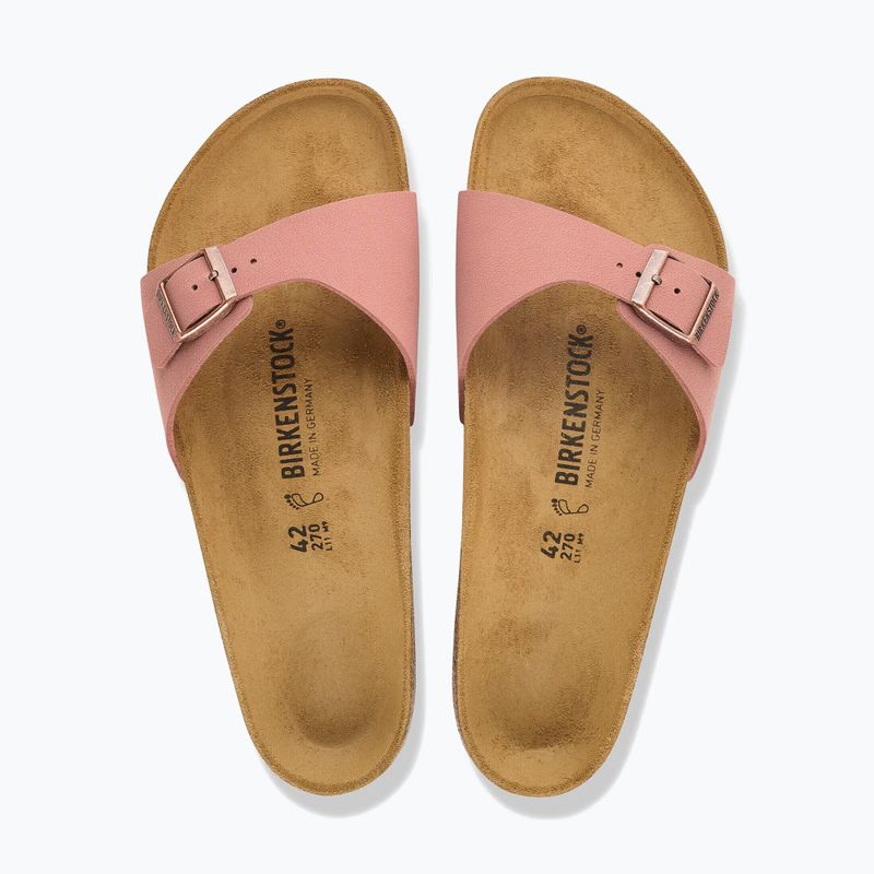 Moteriškos šlepetės BIRKENSTOCK Madrid Birkibuc Narrow rožinės molio spalvos 4