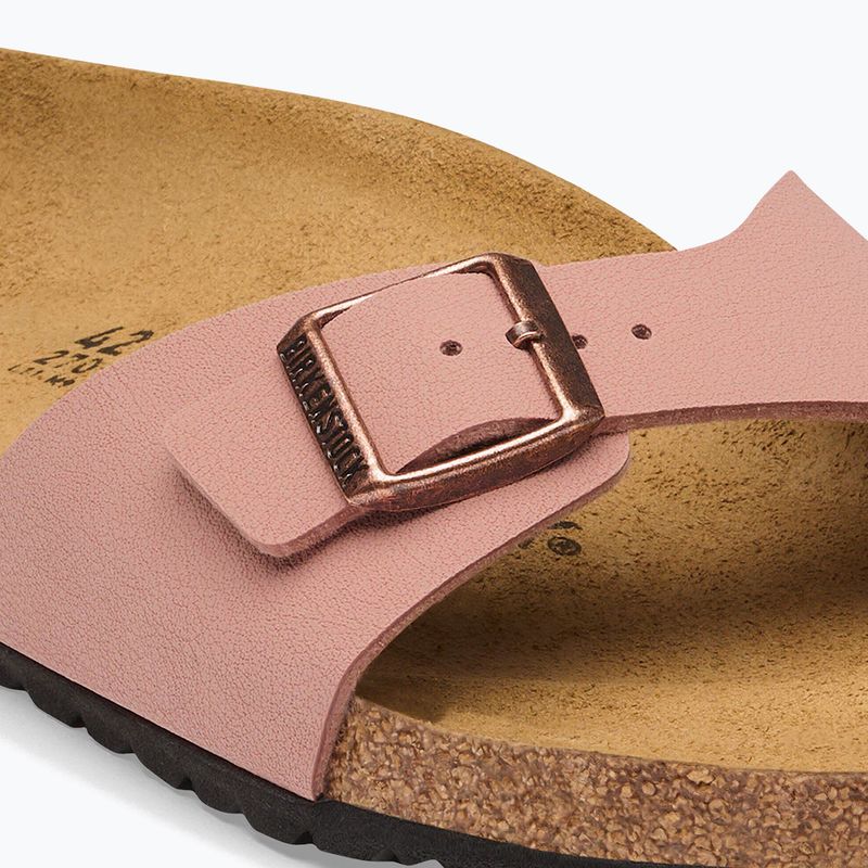 Moteriškos šlepetės BIRKENSTOCK Madrid Birkibuc Narrow rožinės molio spalvos 6