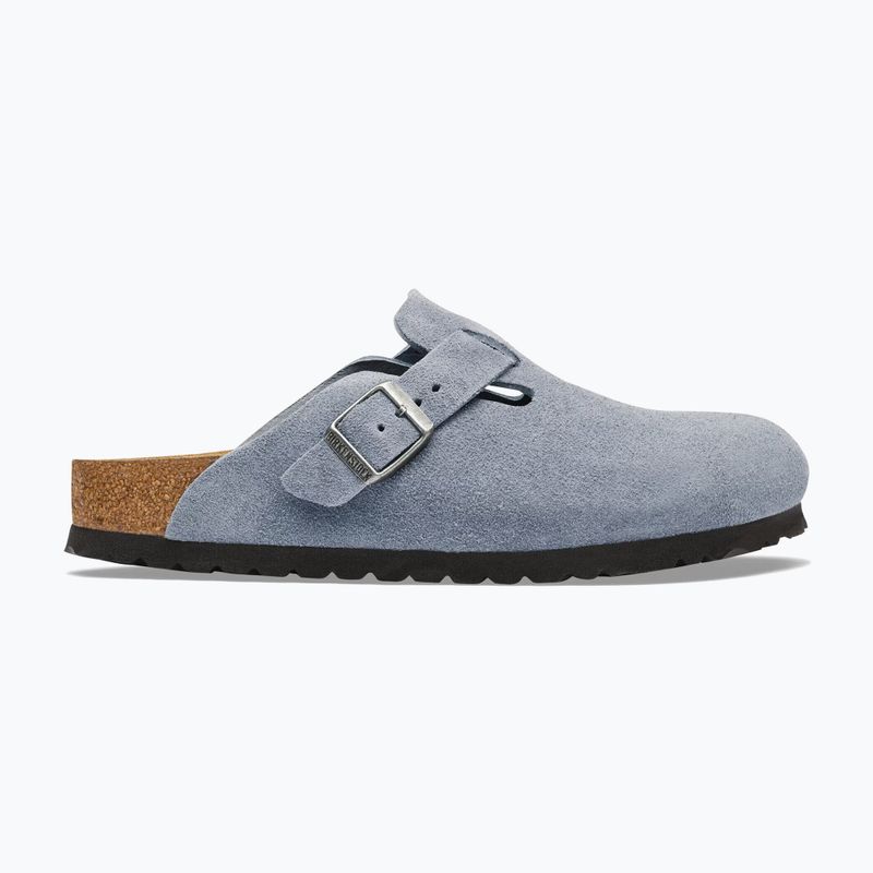 Šlepetės BIRKENSTOCK Boston Suede Leather stone blue 2