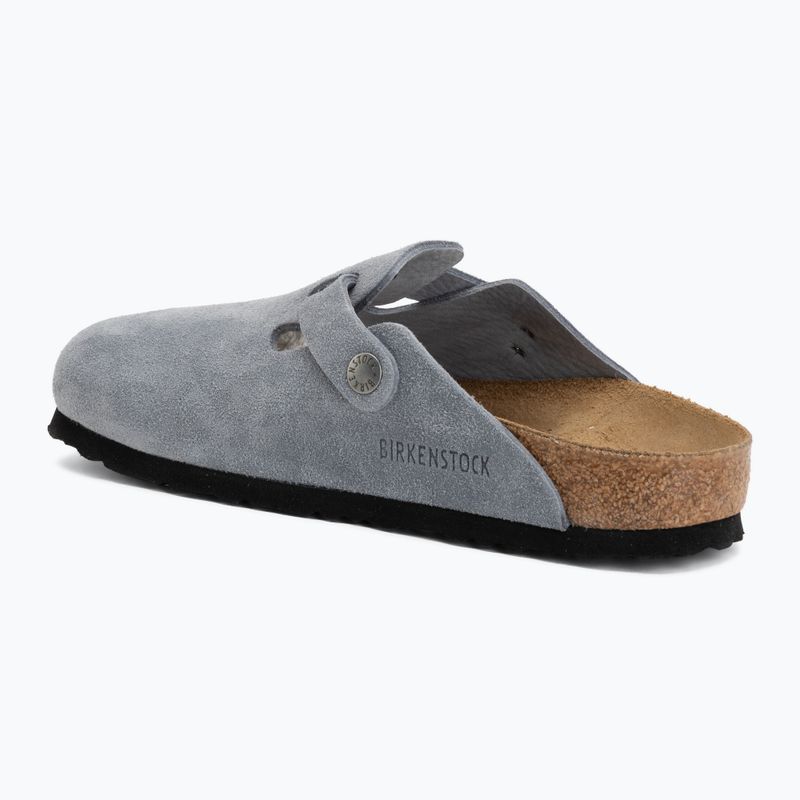 Šlepetės BIRKENSTOCK Boston Suede Leather stone blue 3