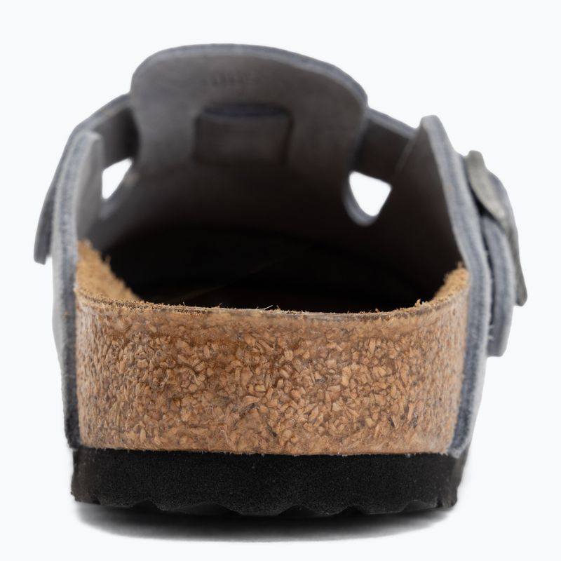 Šlepetės BIRKENSTOCK Boston Suede Leather stone blue 6