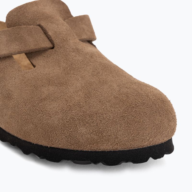 Šlepetės BIRKENSTOCK Boston Suede Leather dark tea 7