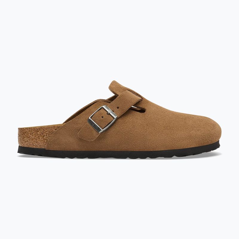 Šlepetės BIRKENSTOCK Boston Suede Leather dark tea 2