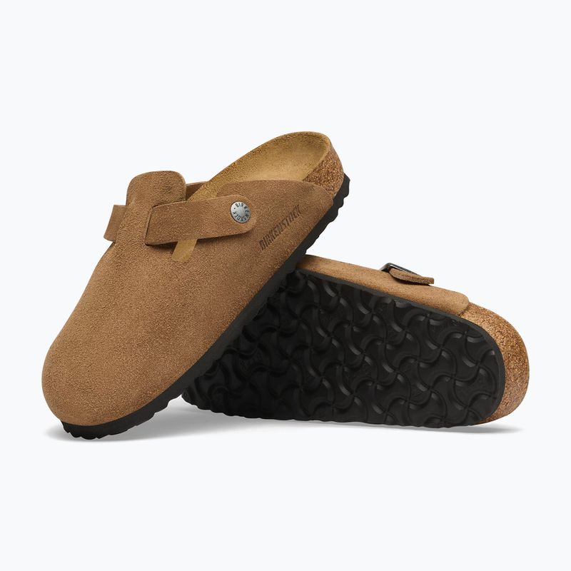 Šlepetės BIRKENSTOCK Boston Suede Leather dark tea 5