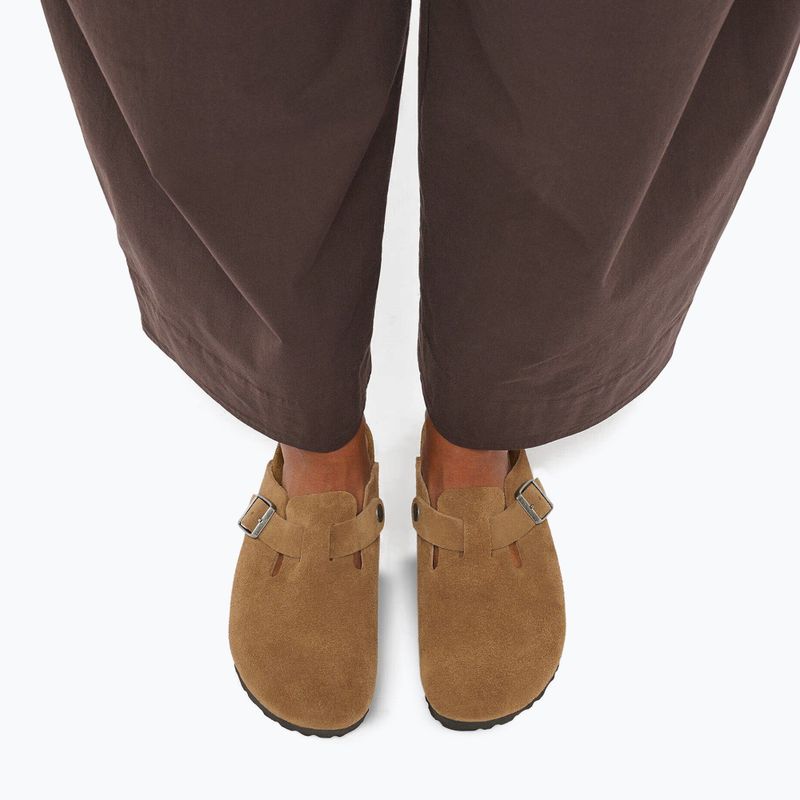 Šlepetės BIRKENSTOCK Boston Suede Leather dark tea 7